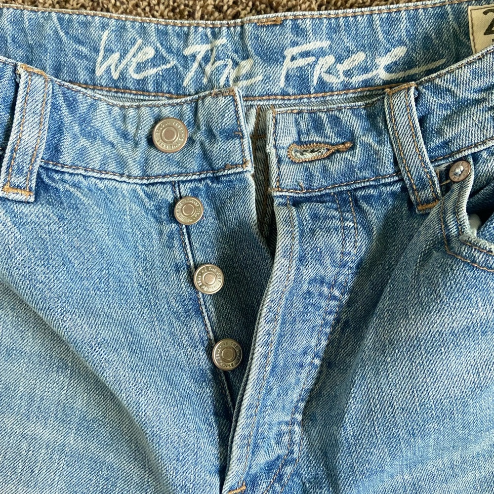 NWT We the Free Wide Leg Regular High Waisted Jeans 27 - Picture 4 of 5